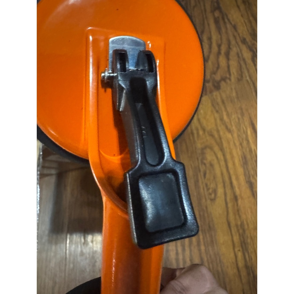 Double Suction Cup Lifter Glass Puller Heavy Duty Tile Mirror Handle‎ Orange - Picture 4 of 5